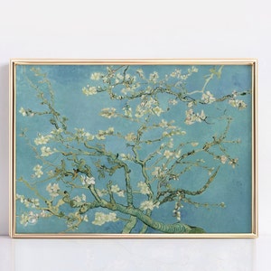 Vincent Van Gogh Exhibition Poster, Almond Blossom by Vincent Van Gogh, Van Gogh Print, Almond Blossom Print