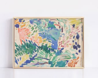 Henri Matisse Landscape at Collioure Poster, Henri Matisse Wall art, Henri Matisse print, Exhibition Print, Matisse landscape poster