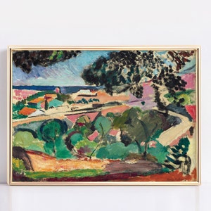 Henri Matisse Landscape near Collioure Poster, Henri Matisse Exhibition Print, Matisse wall art, Contemporary Print, Mid Century Modern