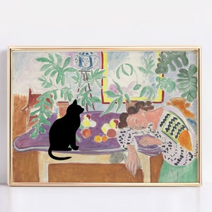 Still life with sleeping Woman by Henri Matisse Poster, Henri Matisse poster, Exhibition Print, Henri Matisse wall art, Henri Matisse print