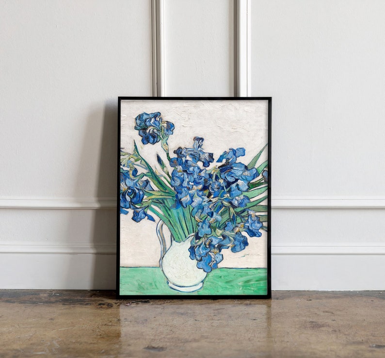 Vincent Van Gogh Posters Irises 1890 Poster Van Gogh Wall - Etsy