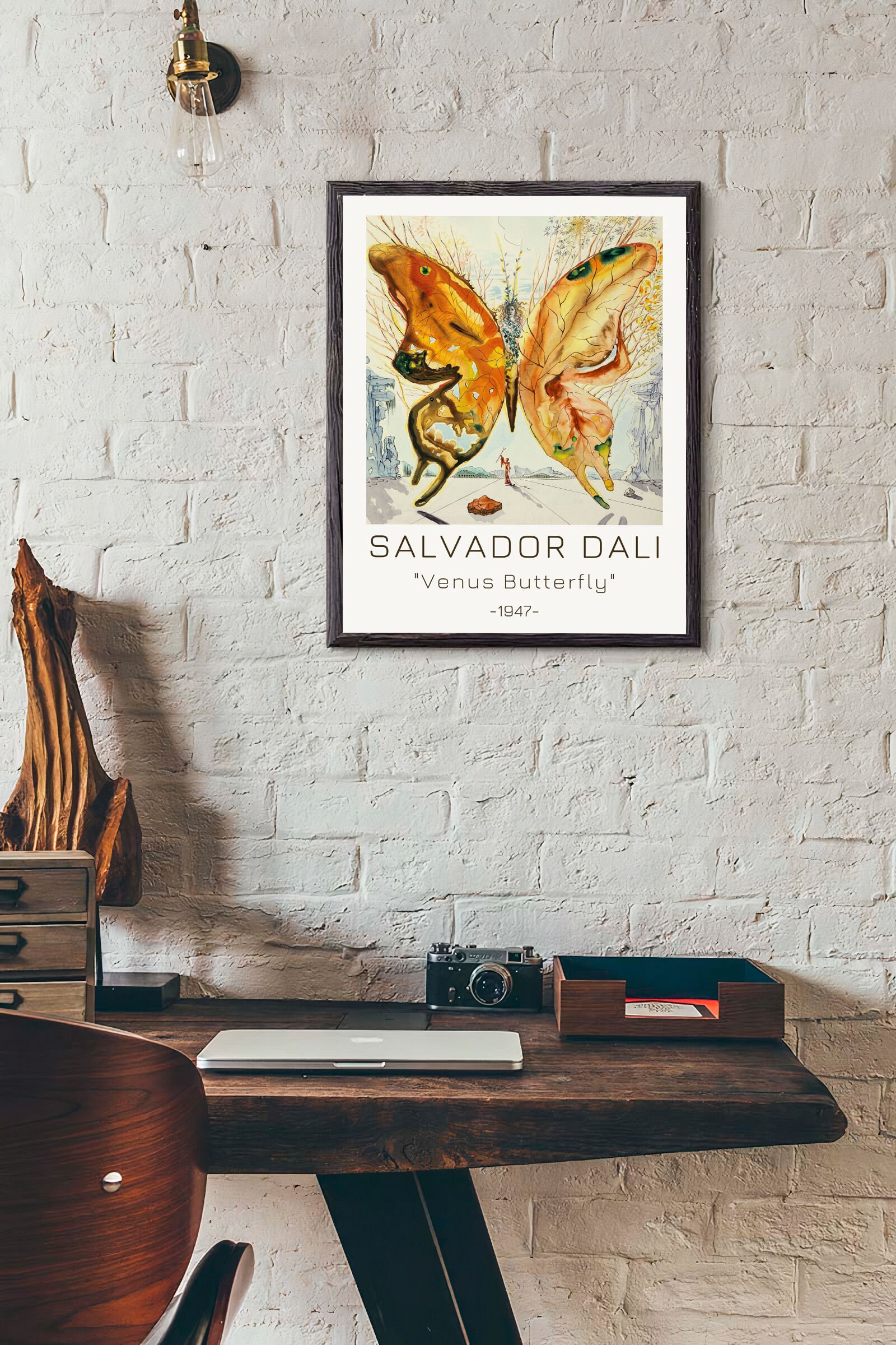 サルバドール ダリのヴィーナス蝶のプリント、サルバドール ダリ展
