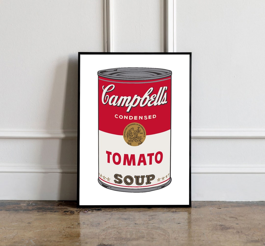 Andy Warhol Tomato Soup Pop Art Poster Andy Warhol Tomato - Etsy