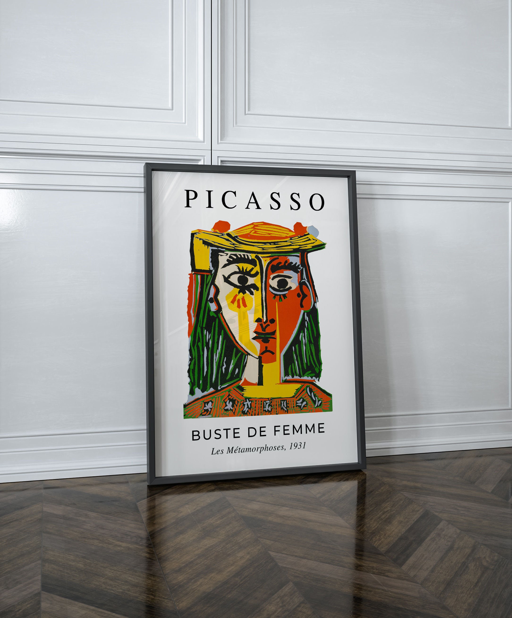 Picasso - Female Exhibition Print, Pablo Picasso Exhibition Poster