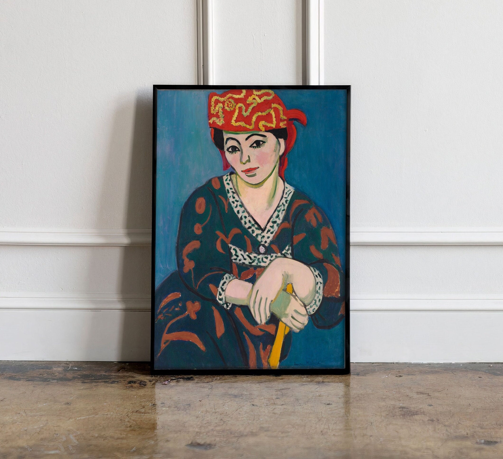 Henri Matisse Le Madras Rouge 1907 Poster, Henri Matisse Red