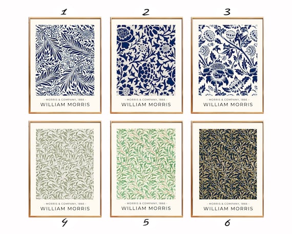 William Morris Poster Sets William Morris Exhibition Print - Etsy