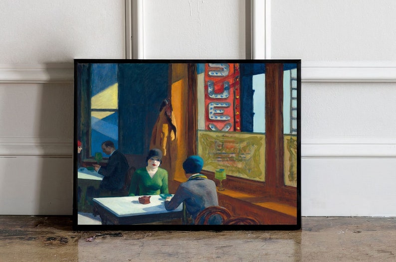 Edward Hopper Chop Suey 1929 Poster Edward Hopper Print Etsy