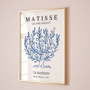 Henri Matisse Le Buisson Poster, Henri Matisse Wall art, Henri Matisse print, Exhibition Print, Matisse home decor poster, Gift for friends