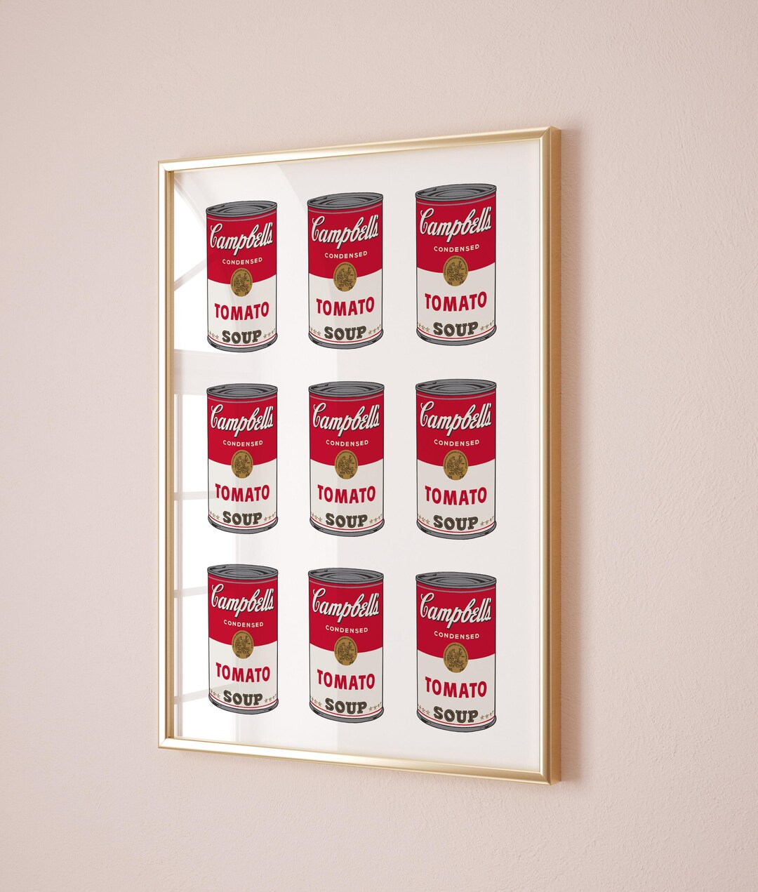 特別額装マット作品/Campbell Soup I Tomato/ウォーホル 特別額装マット作品/アートポスター/Campbell Soup I Tomato