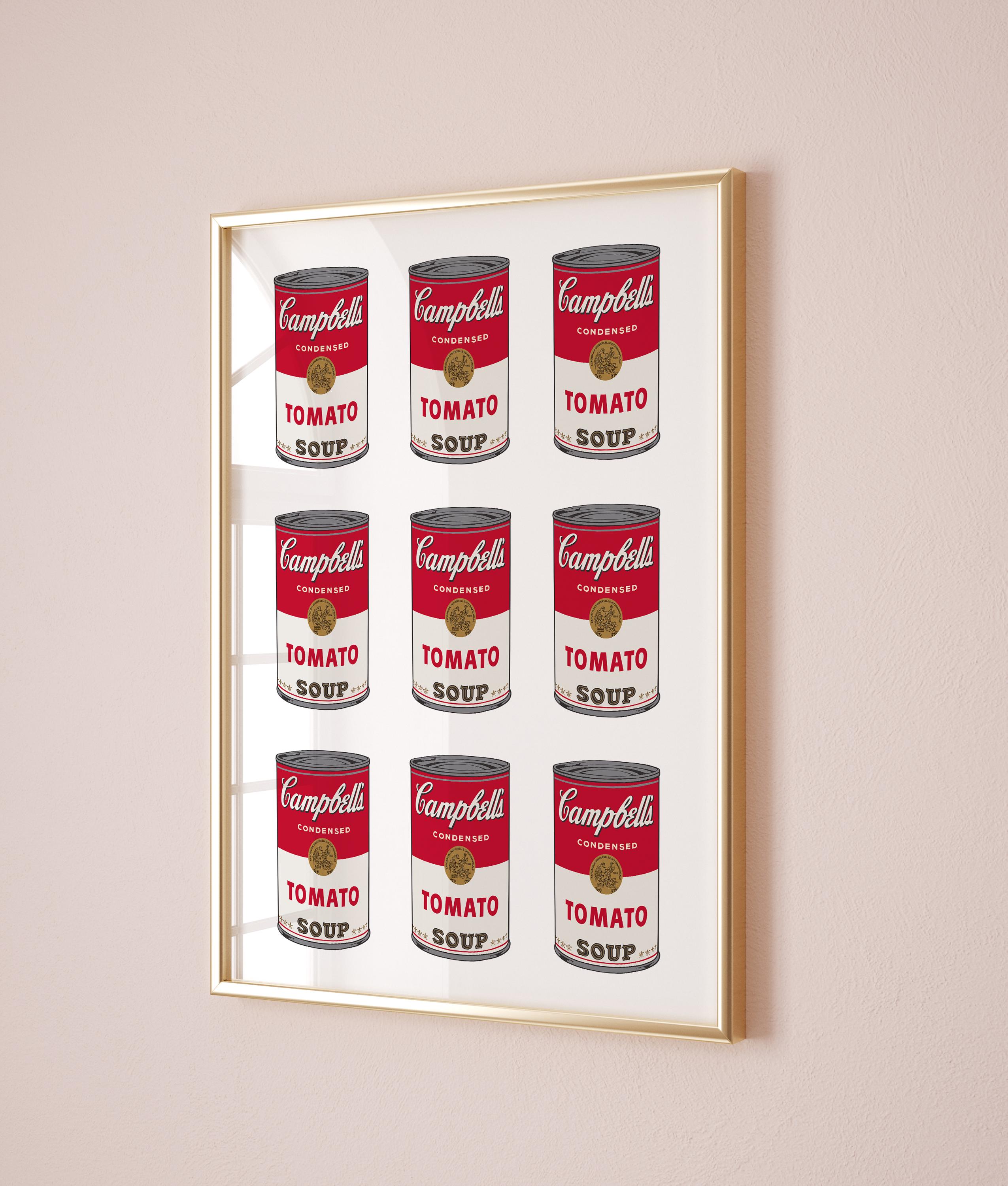 アンディ・ウォーホル トマトスープ ポップアート ポスター、アンディ