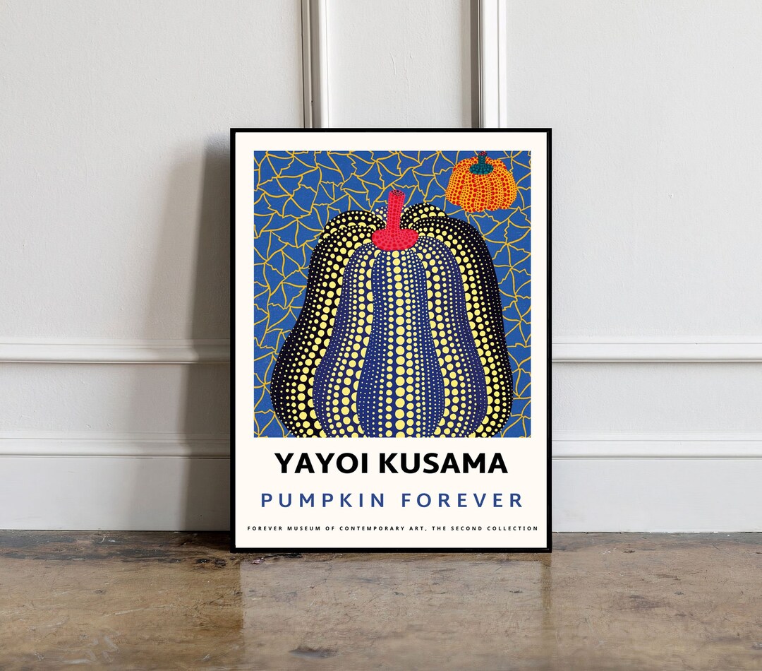 Yayoi Kusama Print, Yayoi Kusama Wall Art, Yayoi Kusama Wall Decor