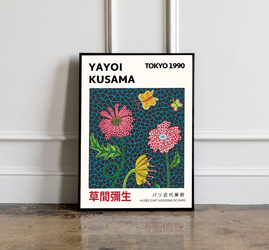 Yayoi Kusama Print, Yayoi Kusama Wall Art, Yayoi Kusama Wall Decor