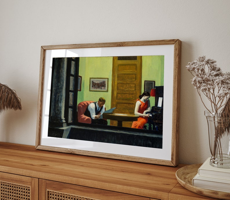 Edward Hopper Room in New York Poster Edward Hopper Print Etsy