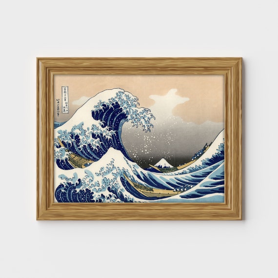 Katsushika Hokusai Poster, the Great Wave Poster, Japanese Art