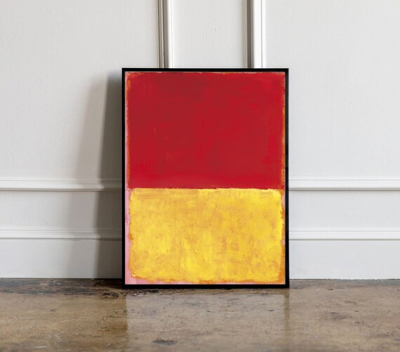 Mark Rothko Exhibition Poster Mark Rothko Art Print Abstract Etsy