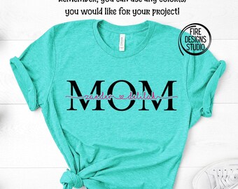 Download Mom With Kids Names Svg Etsy
