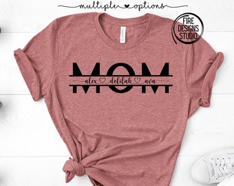 Download Mom With Kids Names Svg Etsy