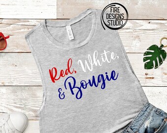 red white bougie shirt