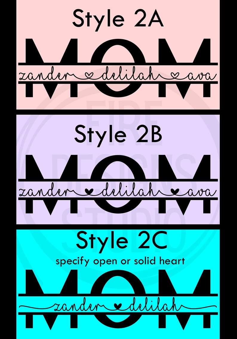 Download Mom Monogram Custom SVG PNG or DXF Mother's Day Custom | Etsy