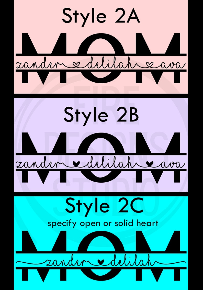 Download Mom Monogram Custom SVG PNG or DXF Mother's Day Custom | Etsy