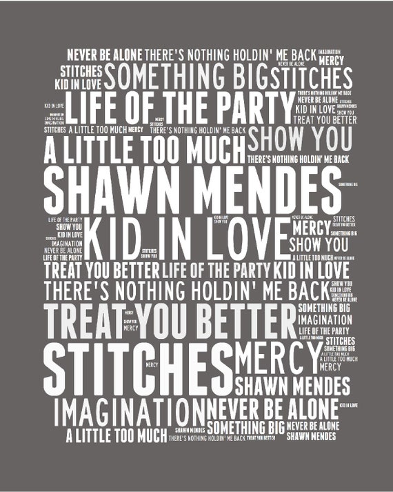 Shawn Mendes Song Posters for Sale