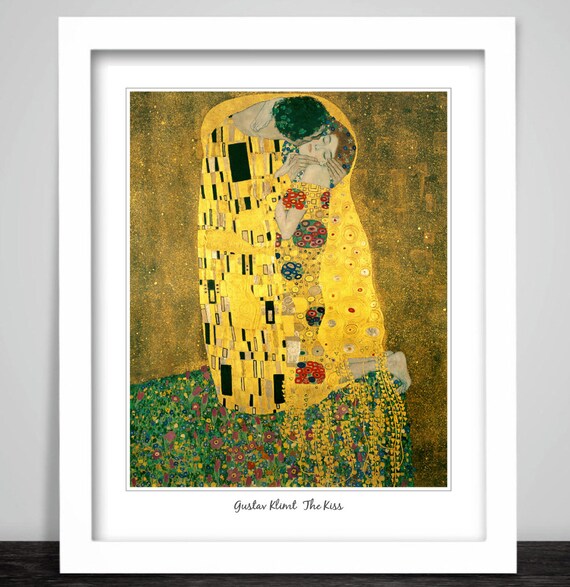 Klimt Art Print Gustav Klimt Poster Digital Download The Kiss Gustav ...