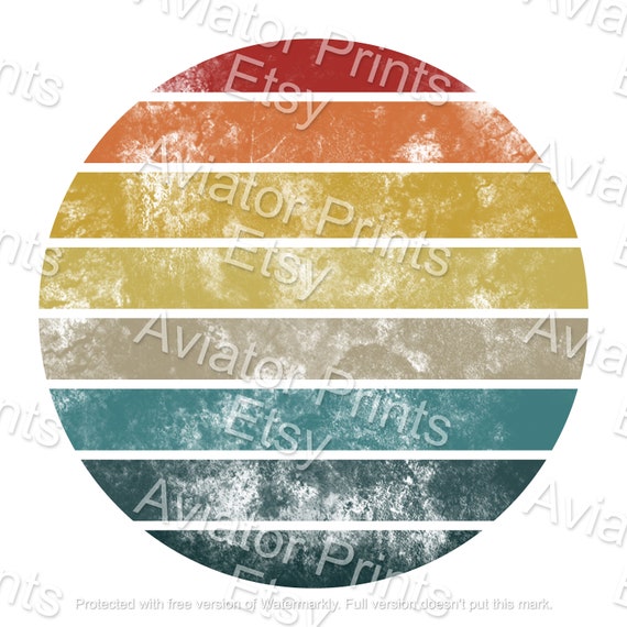 Download Retro Sunset Vector Retro Sunset Svg Retro Sun Svg Etsy