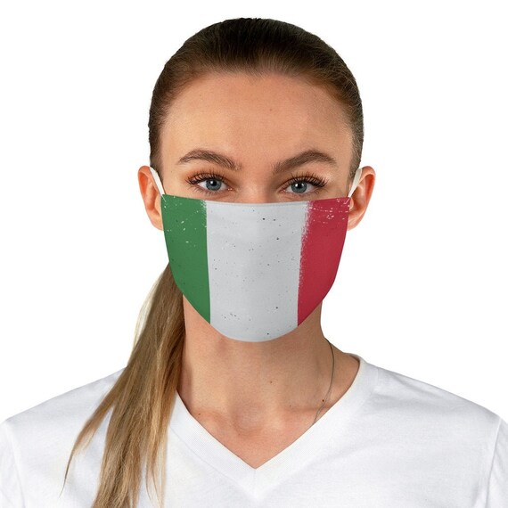 Italian Flag Face Mask Italy Flag Mask Washable and Reusable Etsy