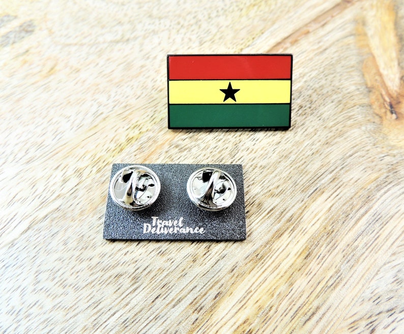 Ghana Flag Lapel Pin Ghanaian Flag Gift World Traveler Etsy