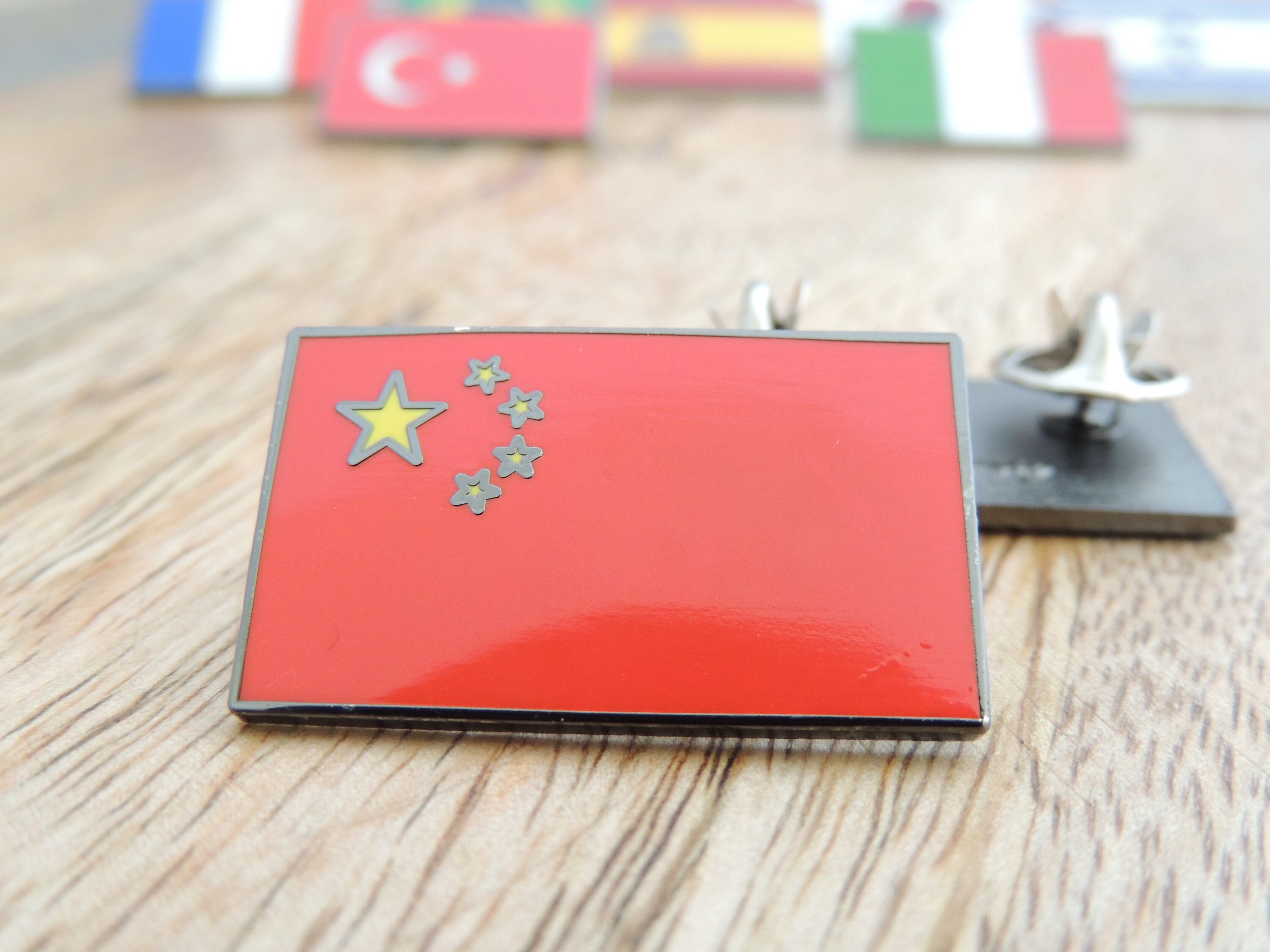 China Flag Lapel Pin Chinese Flag Badge Gift for World Etsy UK