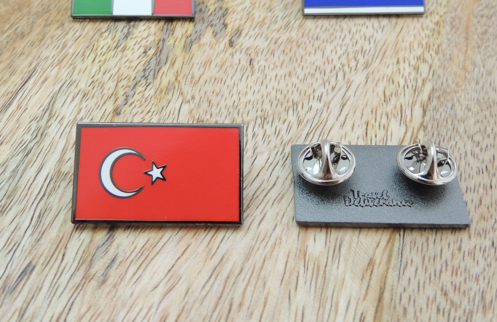 Turkey Flag Lapel Pin Turkish Flag Badge Istanbul Gift for Etsy