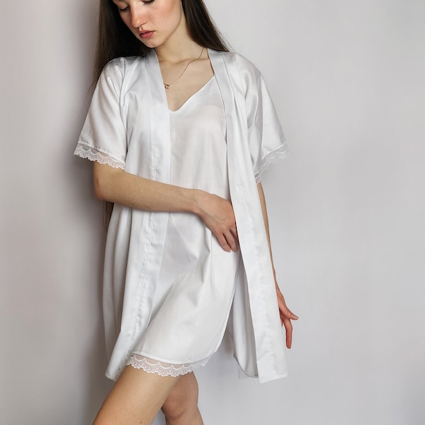 Bridal Nightgown and Robe Set Etsy