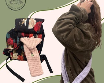 2 Sizes, Easy Beginner Crochet phone pouch pdf pattern, trendy Sling phone bag holder