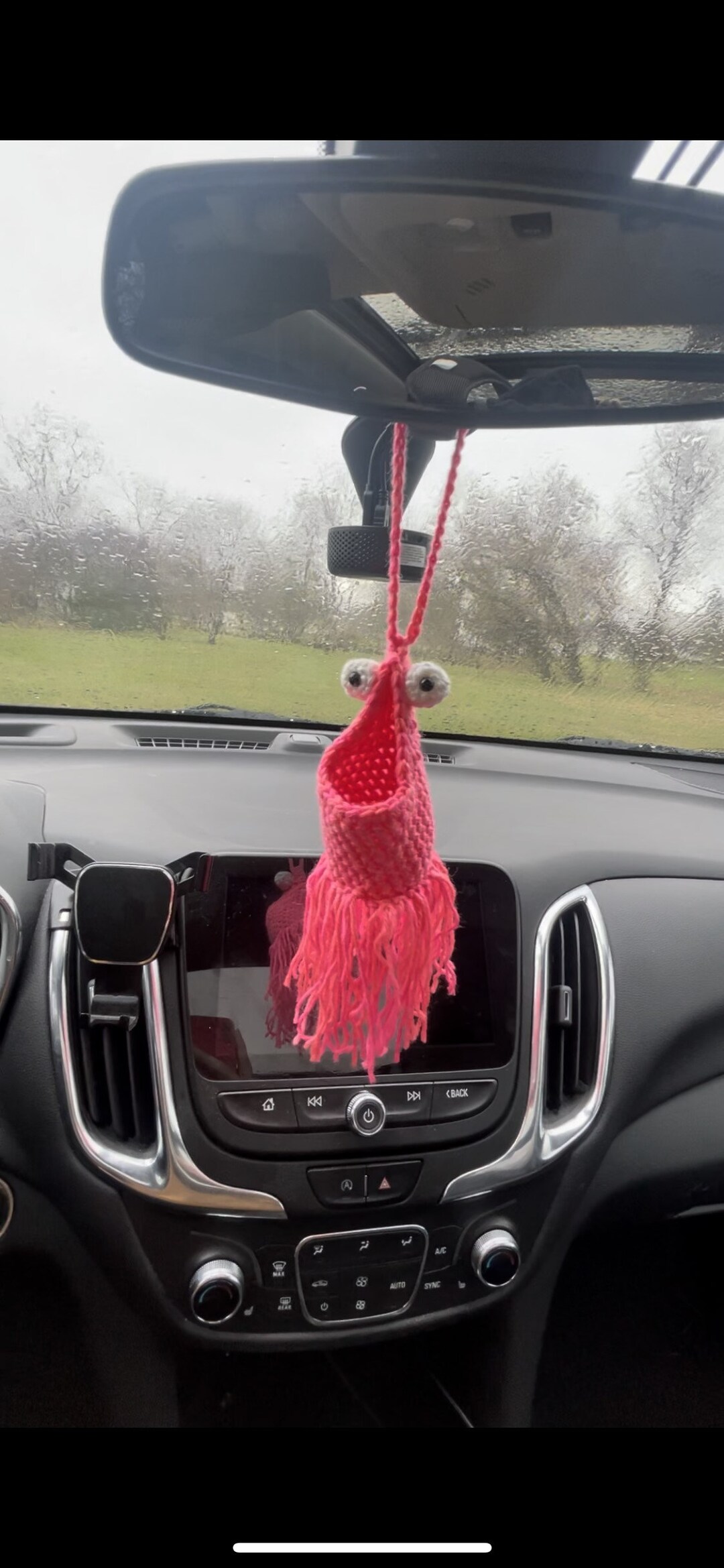 Yip Yip Mirror Hanging Crochet PDF Car Accessories Mirror Decor Alien