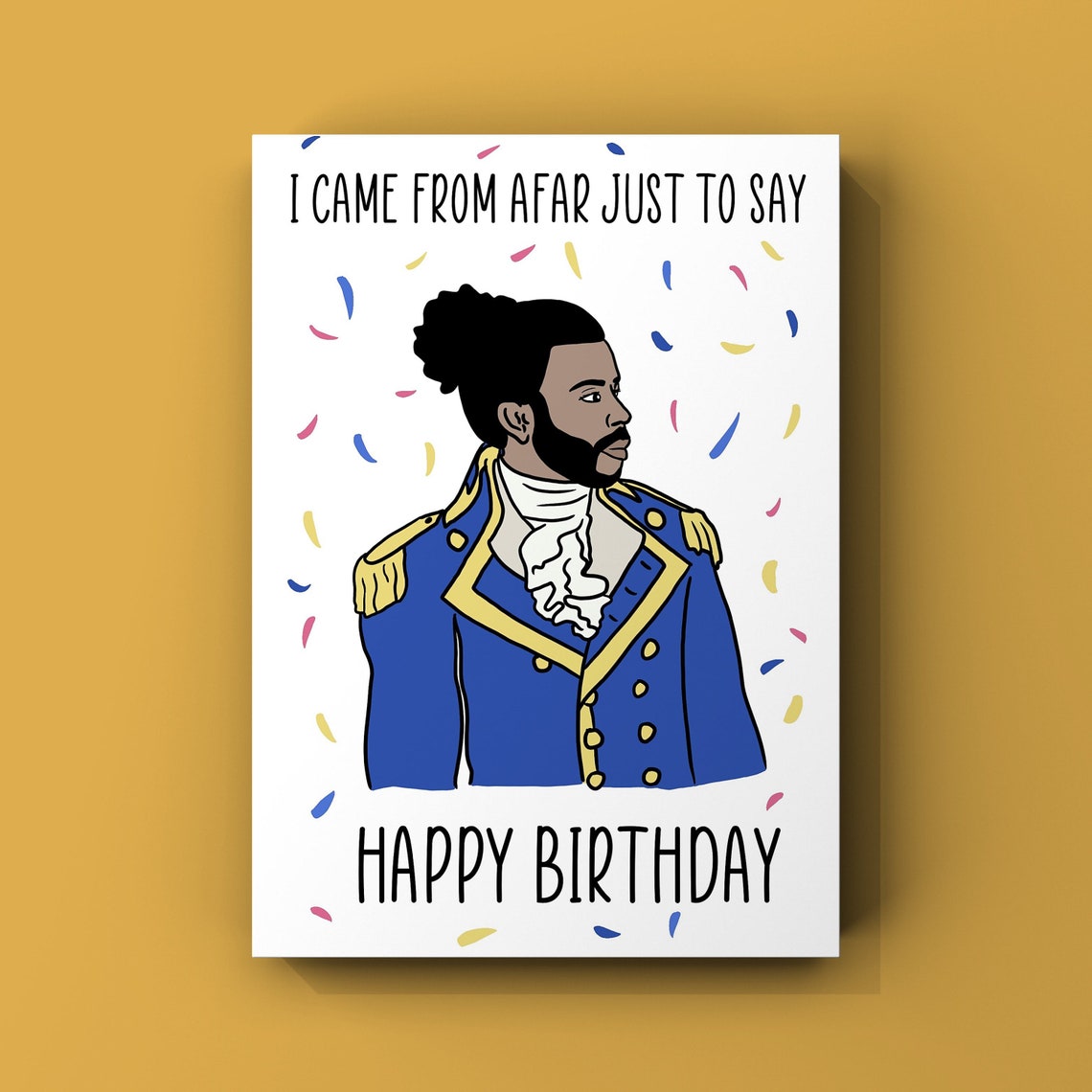 Limited Edition Hamilton Themed Birthday Celebration Card in - Etsy