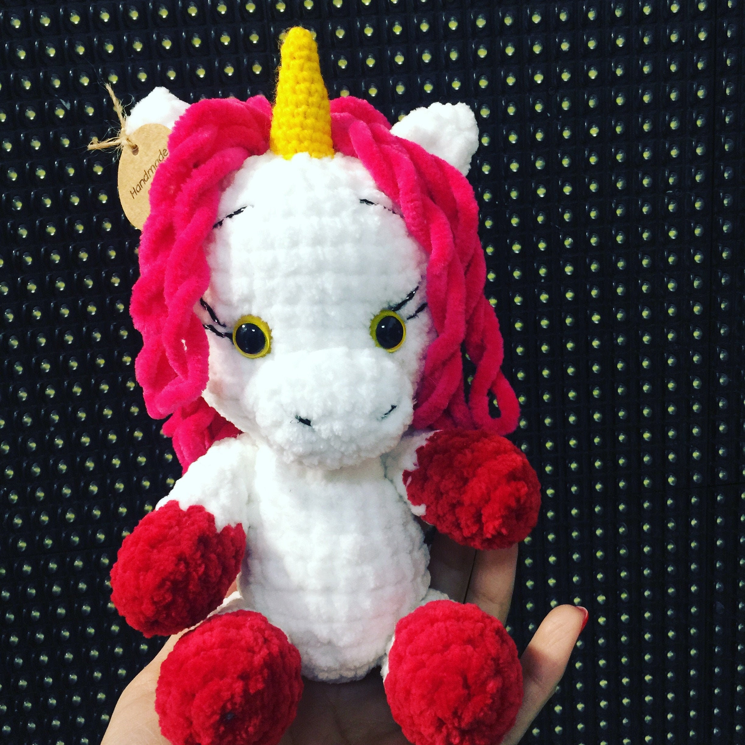 Crocheted unicorn handmade work knitted unicorn handmade gift Etsy