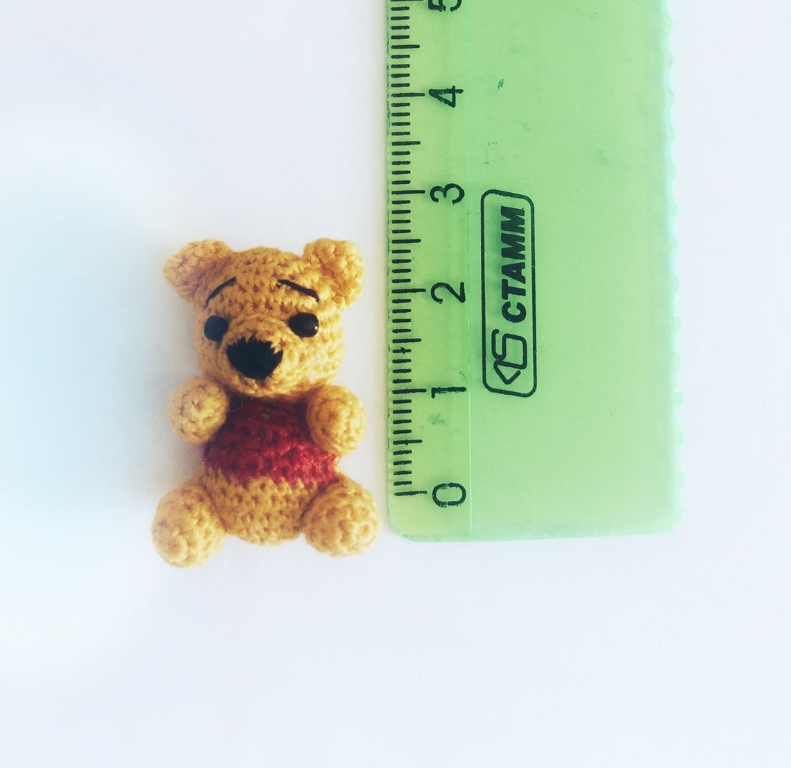 knitted pooh bear