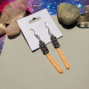 Plasma Sword Beaded Earrings