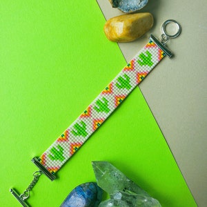 Cactus Beaded Bracelet