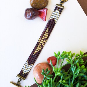 Aztec Eagle Beaded Bracelet
