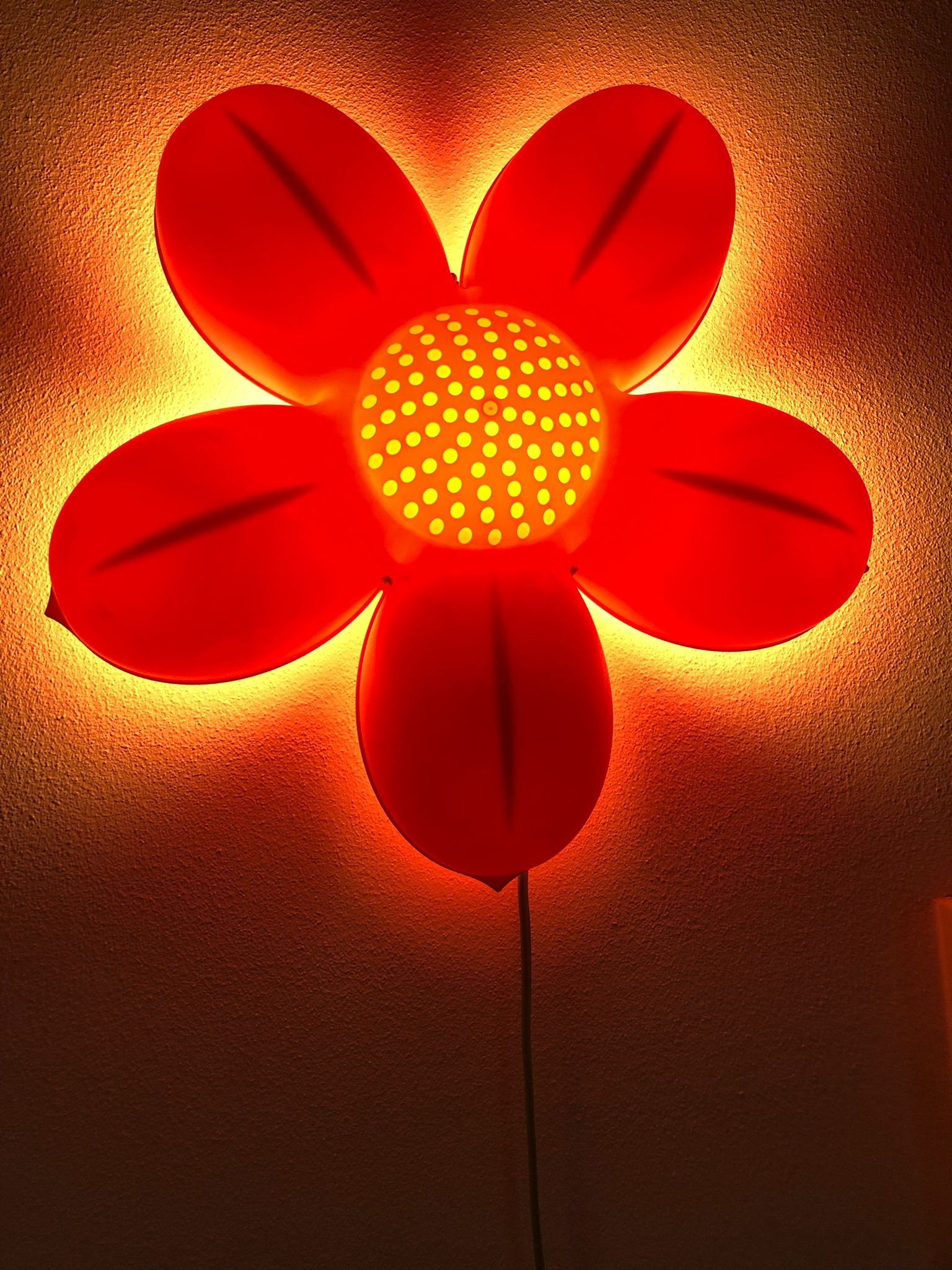 Regeneratie som hartstochtelijk Vintage IKea Kinder wandlamp Smila Blomma roze bloem lamp - Etsy Nederland