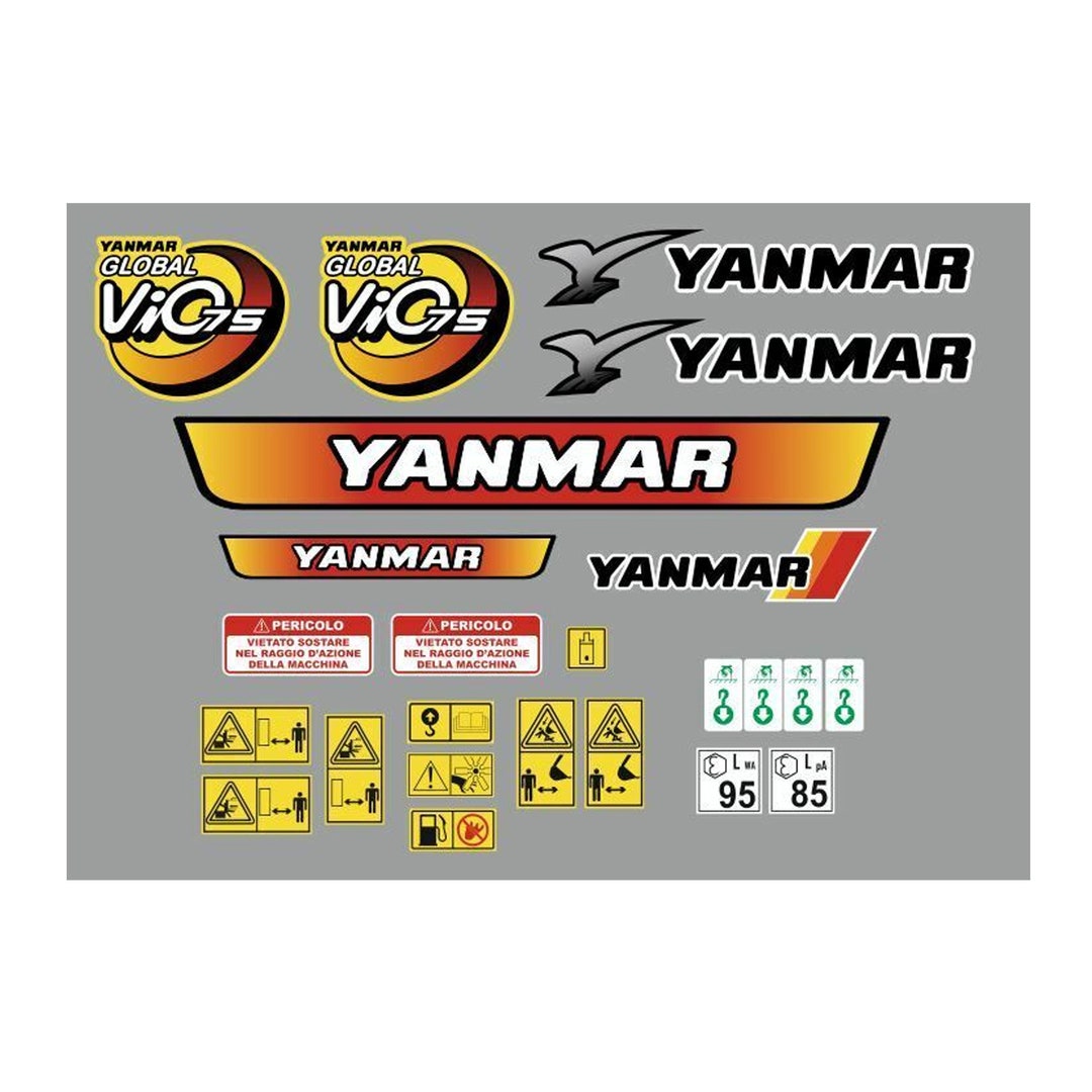 ヤンマー VIO 75 グローバル プロフェッショナル デカール用ステッカー