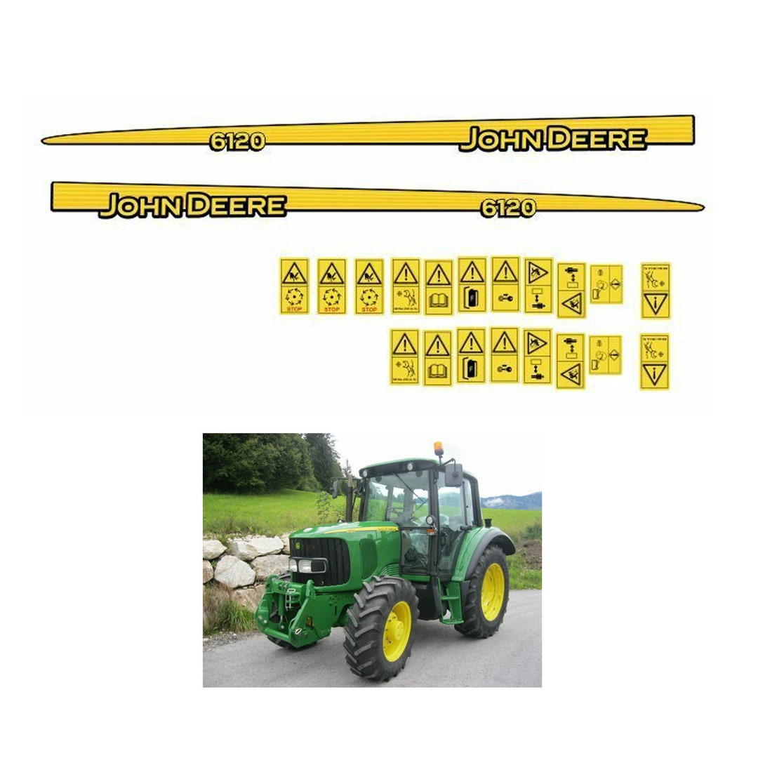 Kit completo de calcomanías profesionales para tractor John Deere 6120 -  Etsy México, image size:1080x1080