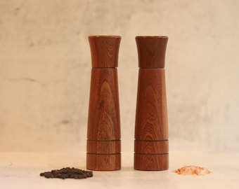 Tall Beautiful Wooden Pepper Mill Etsy
