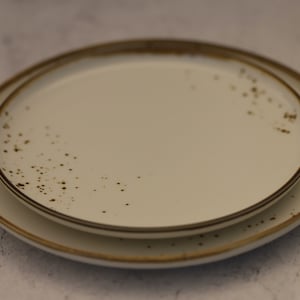 Speckled Round Handmade Plates image 1