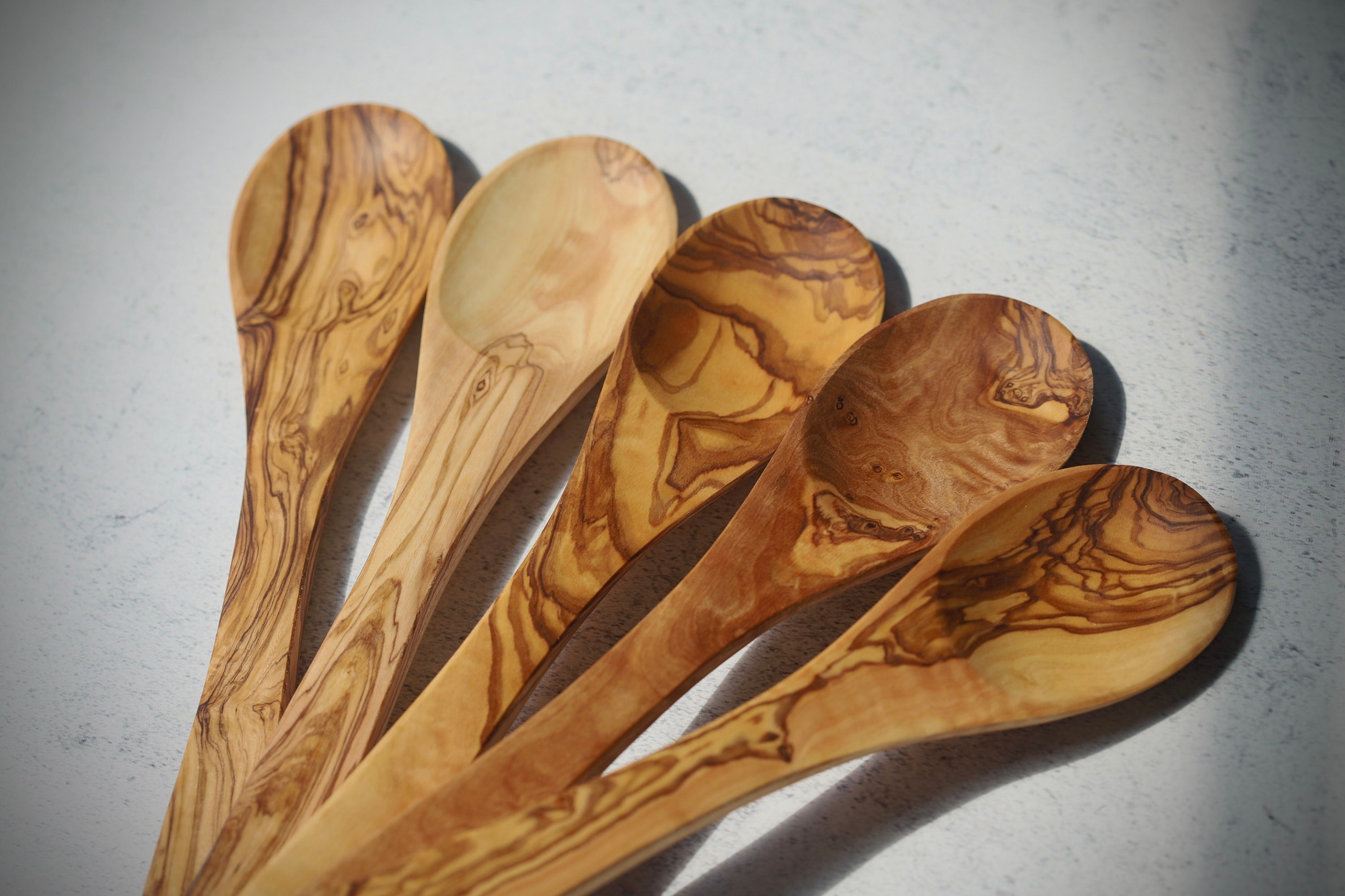 Olive Wood Sauce Spoon Handmade