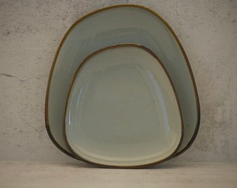 Porcelain Ceramic Set Glazed Plates