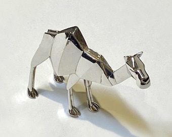 Miniature Sterling Silver Camel Sculpture