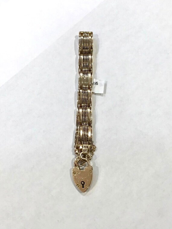 9ct Ladies Rose Gold Bracelet, Vintage Bracelet, R