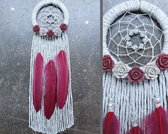 Dreamcatcher for Car, Macrame Car Charm, Flower Car Hanging Accessories, Car Decor, Cute Car Accessories, Car Charm, Hippie Car Accessories